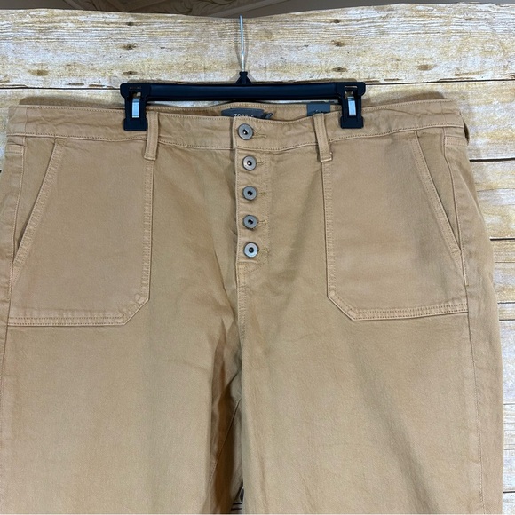 Torrid Mom Straight Vintage Stretch High Rise Golden Jean 20T Button Fly Raw Hem - Picture 4 of 10